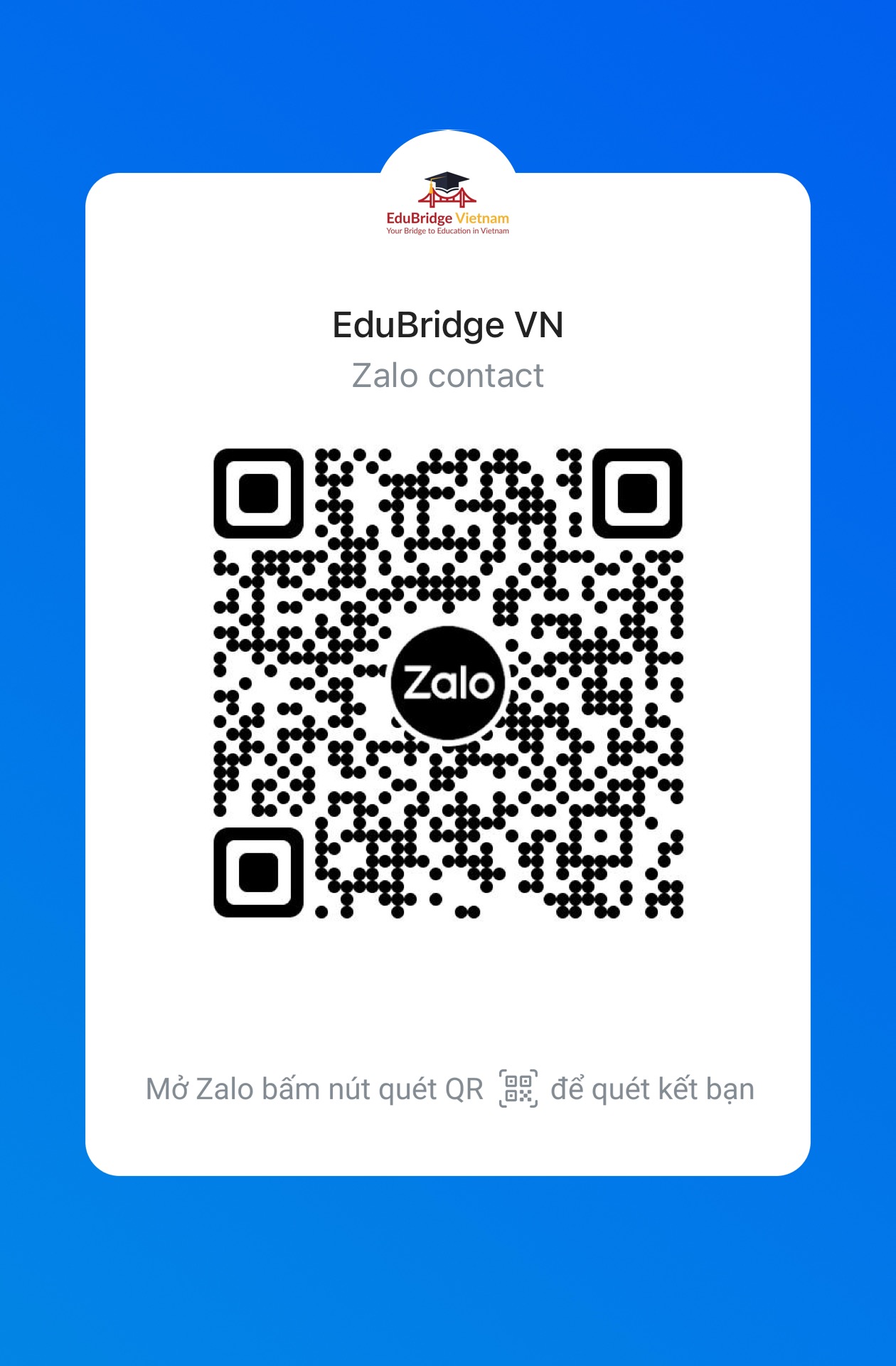 EduBridge VN Zalo QR Code